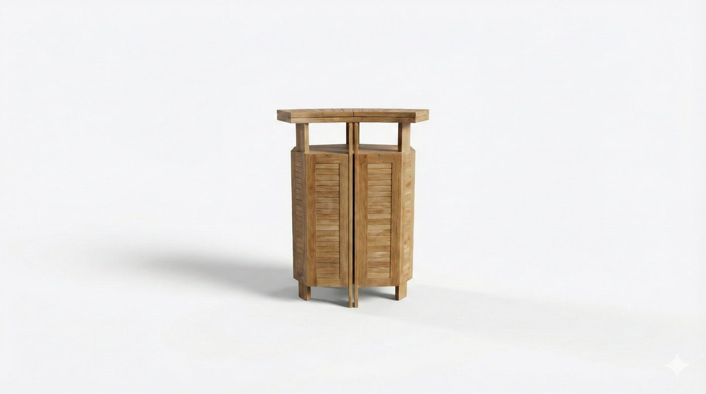 Foldable Teak Bar