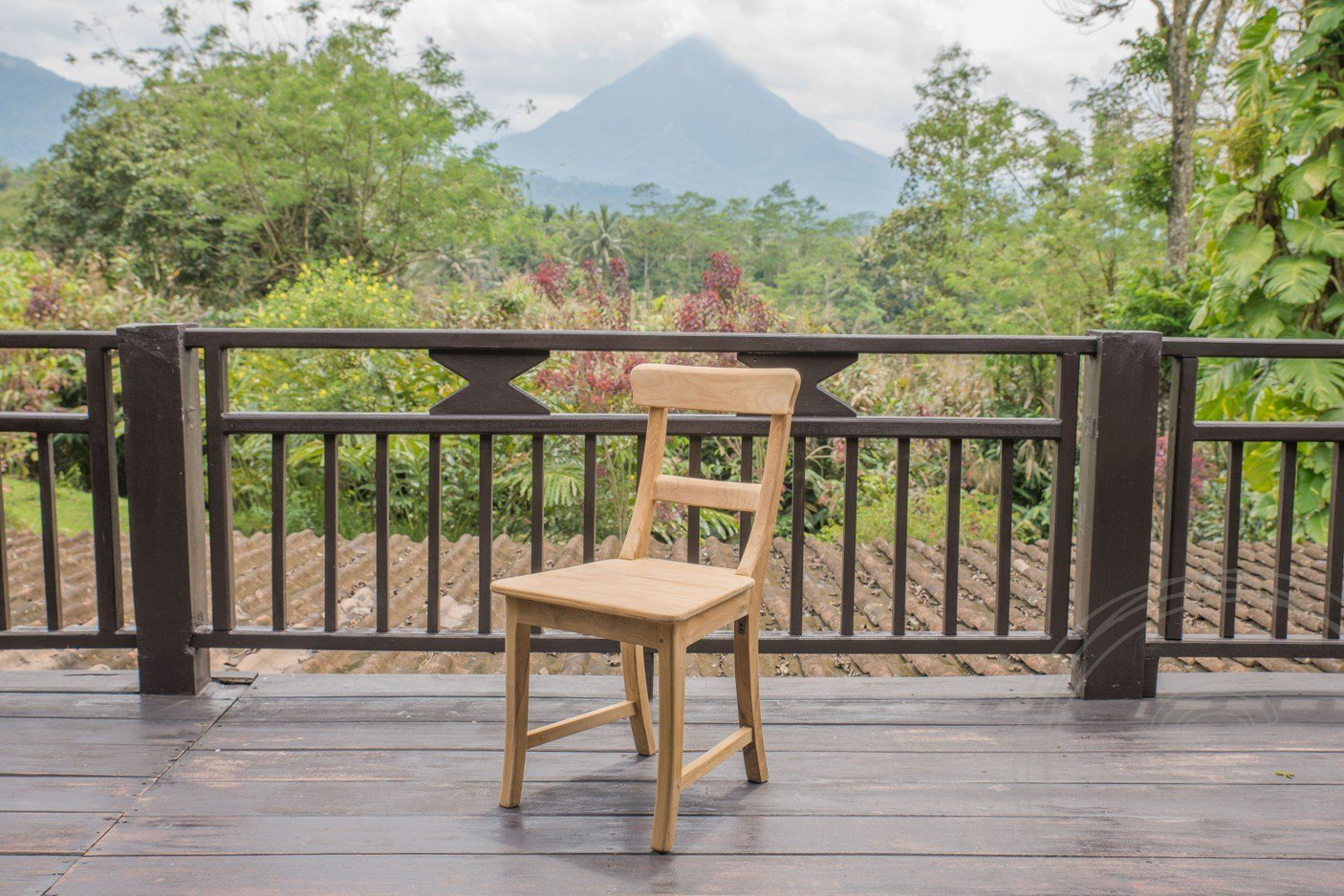 Teak table 160x90 + 4 chairs