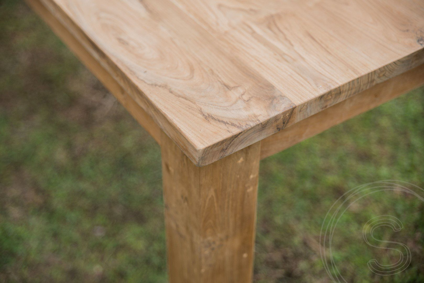 Teak table 160x90 + 4 chairs