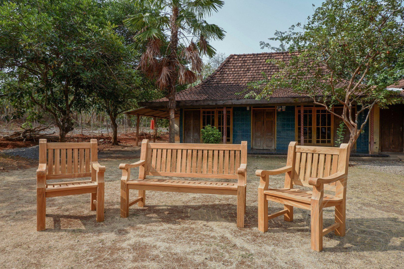 Teak garden bench 150cm Mammoth