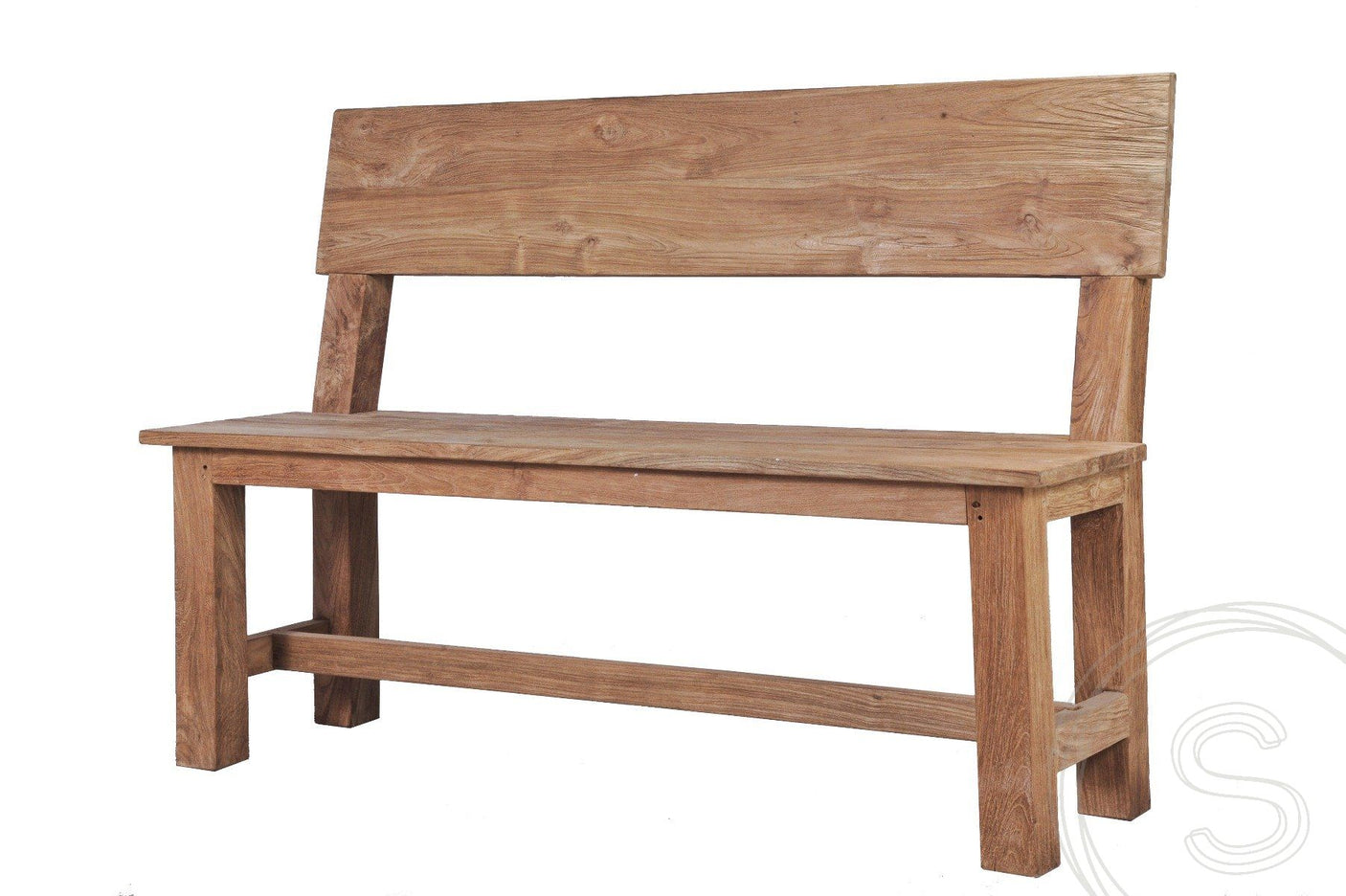 Teak bench 200cm Sandaran