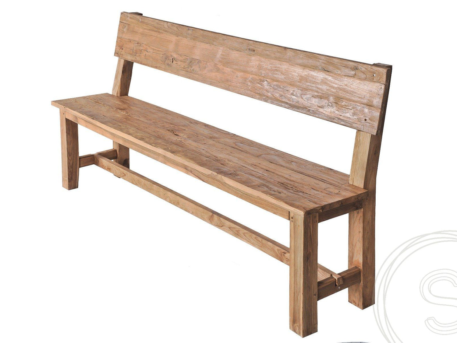 Teak bench 180cm Sandaran