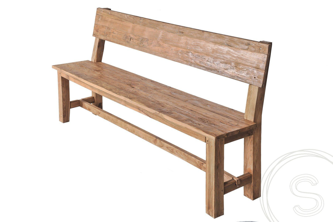 Teak bench 200cm Sandaran