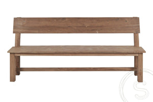 Teak bench 200cm Sandaran