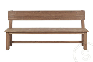 Teak bench 160cm Sandaran