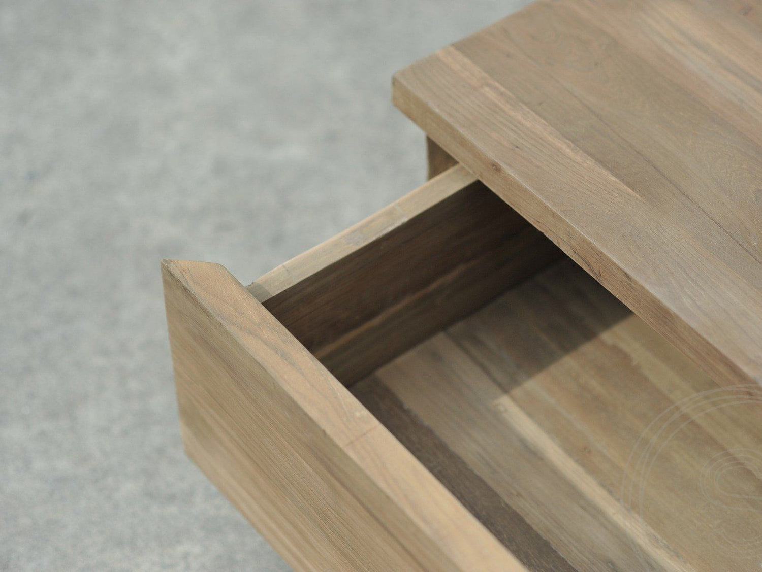 Teak coffee table block 80x80cm