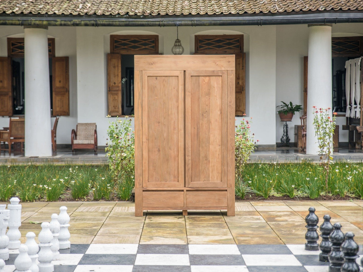 Teak kast 130cm - Souren Meubels