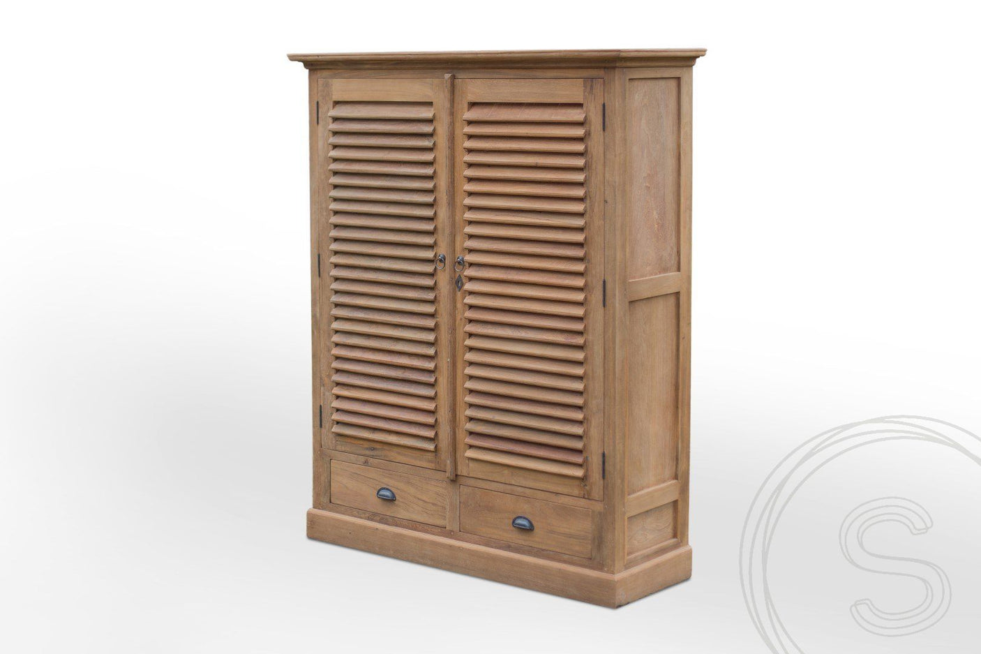 Teak louvre cabinet Bali