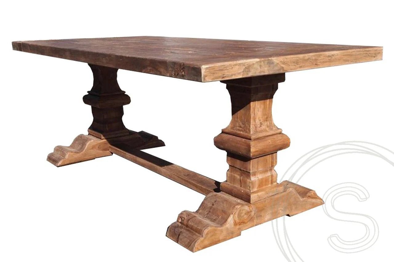 Teak kloostertafel 180x90 - Souren Meubels