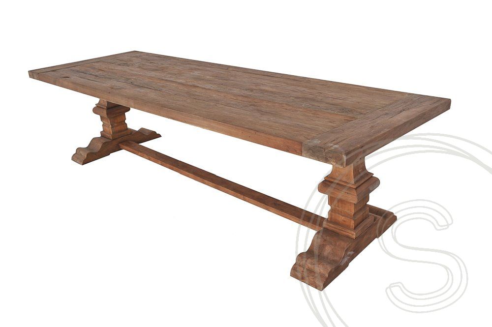 Teak kloostertafel 220x100 - Souren Meubels