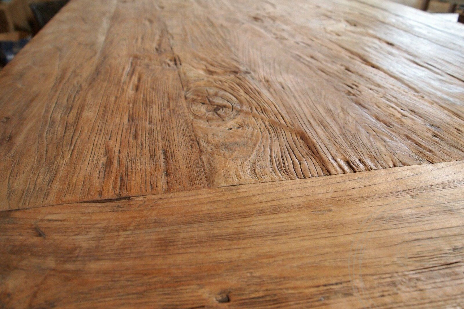 Teak kloostertafel 400x100 - Souren Meubels