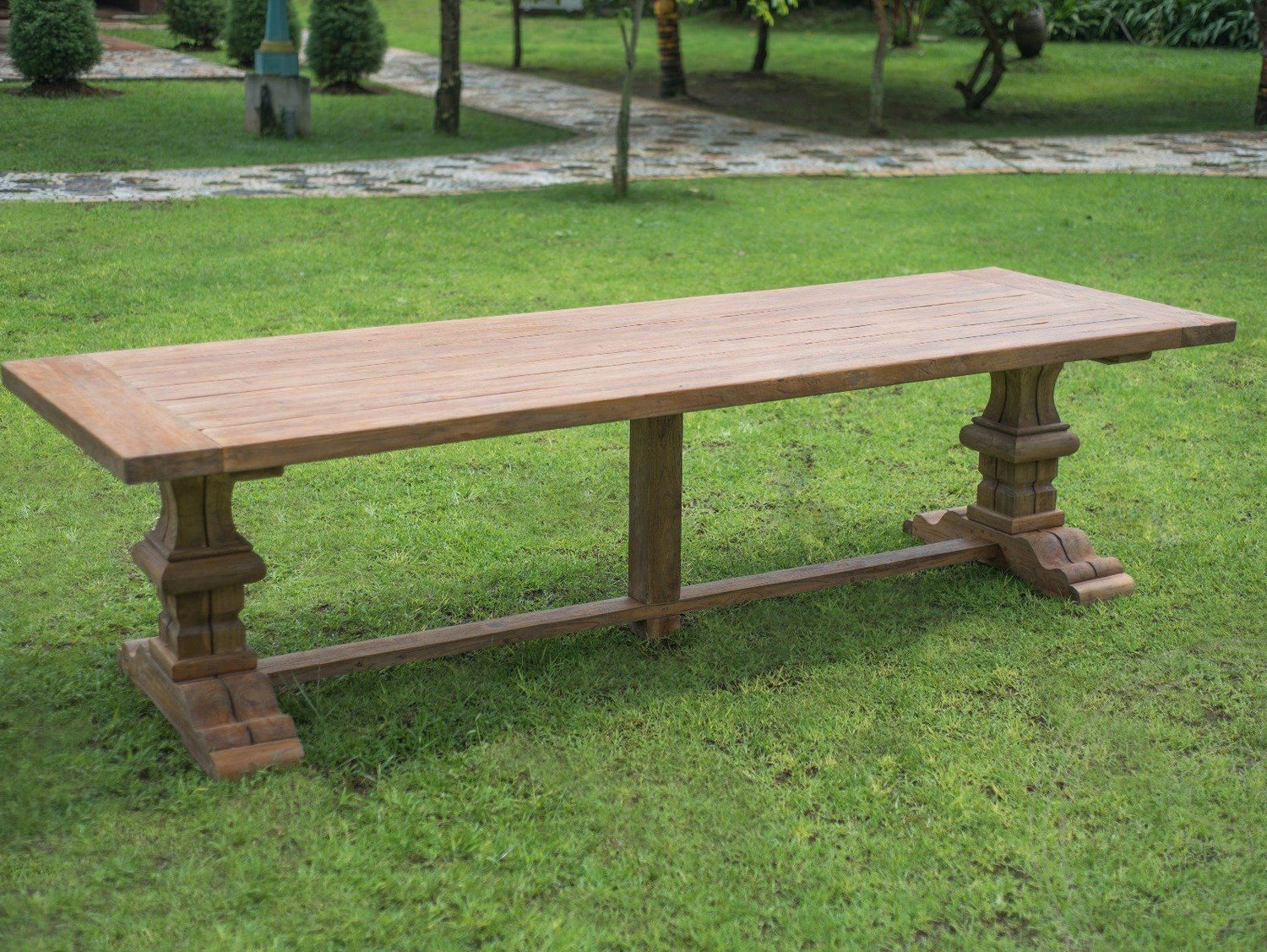 Klooster tuintafel 400 x 100 - Souren Meubels