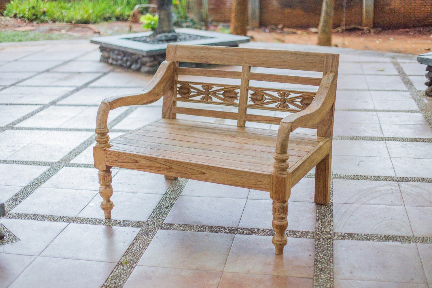 Garden lounge bench 120cm XL