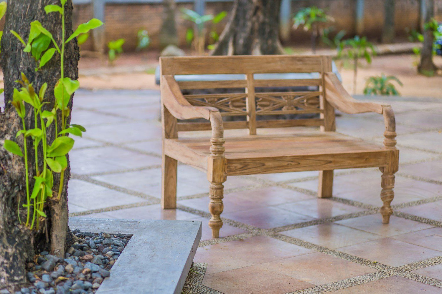 Garden lounge bench 120cm XL