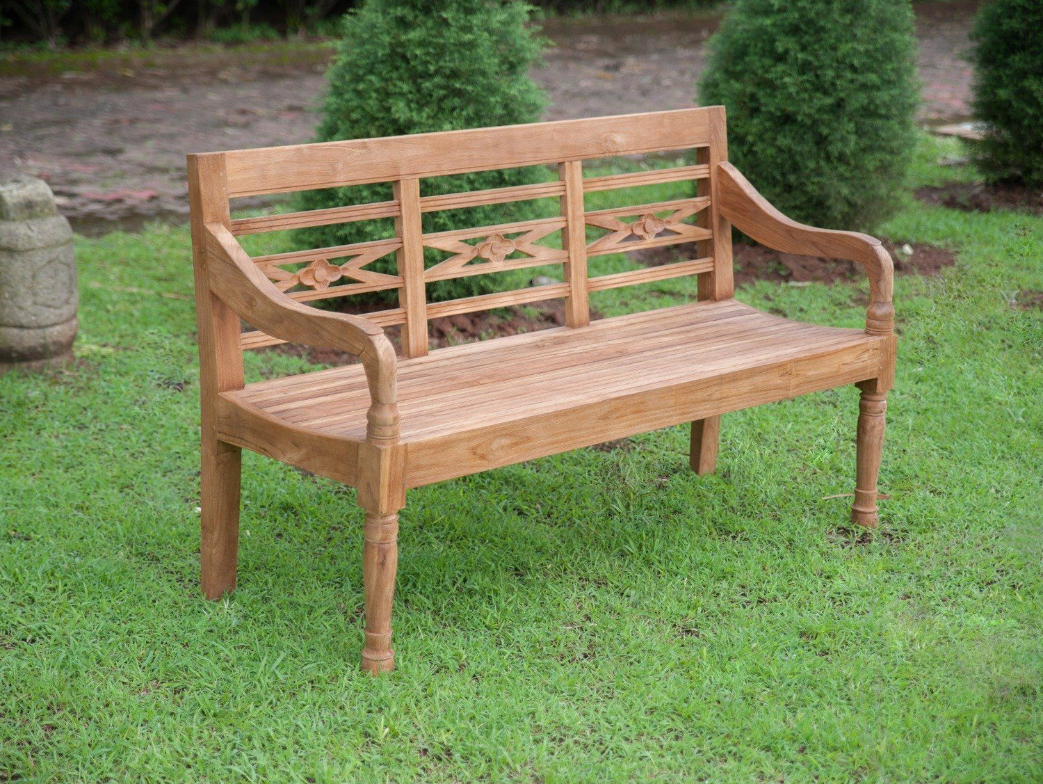 Teak garden bench Java 3-seater