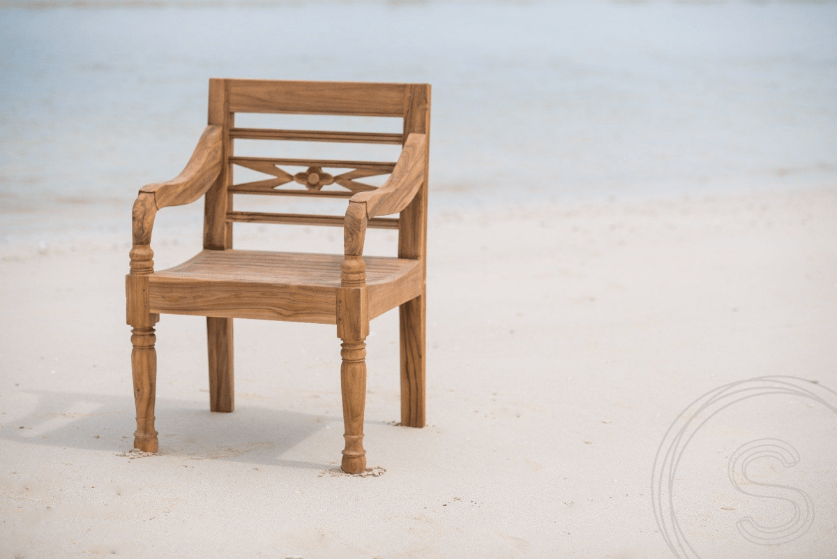 Teak garden table 240x100cm + 8 chairs Java