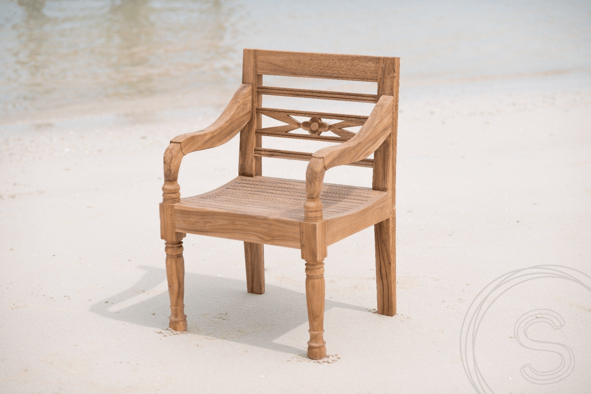 Teak garden table 240x100cm + 8 chairs Java