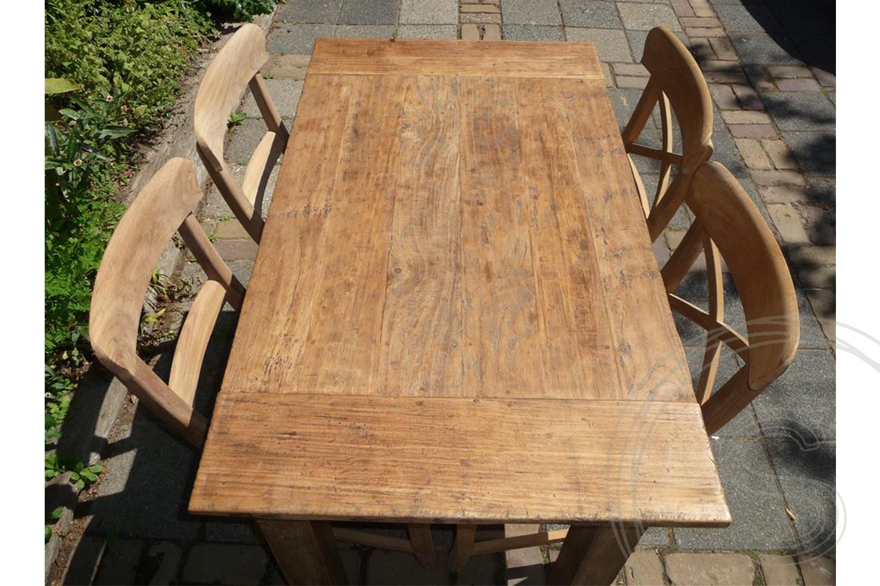 Teak table 120x80 rustic