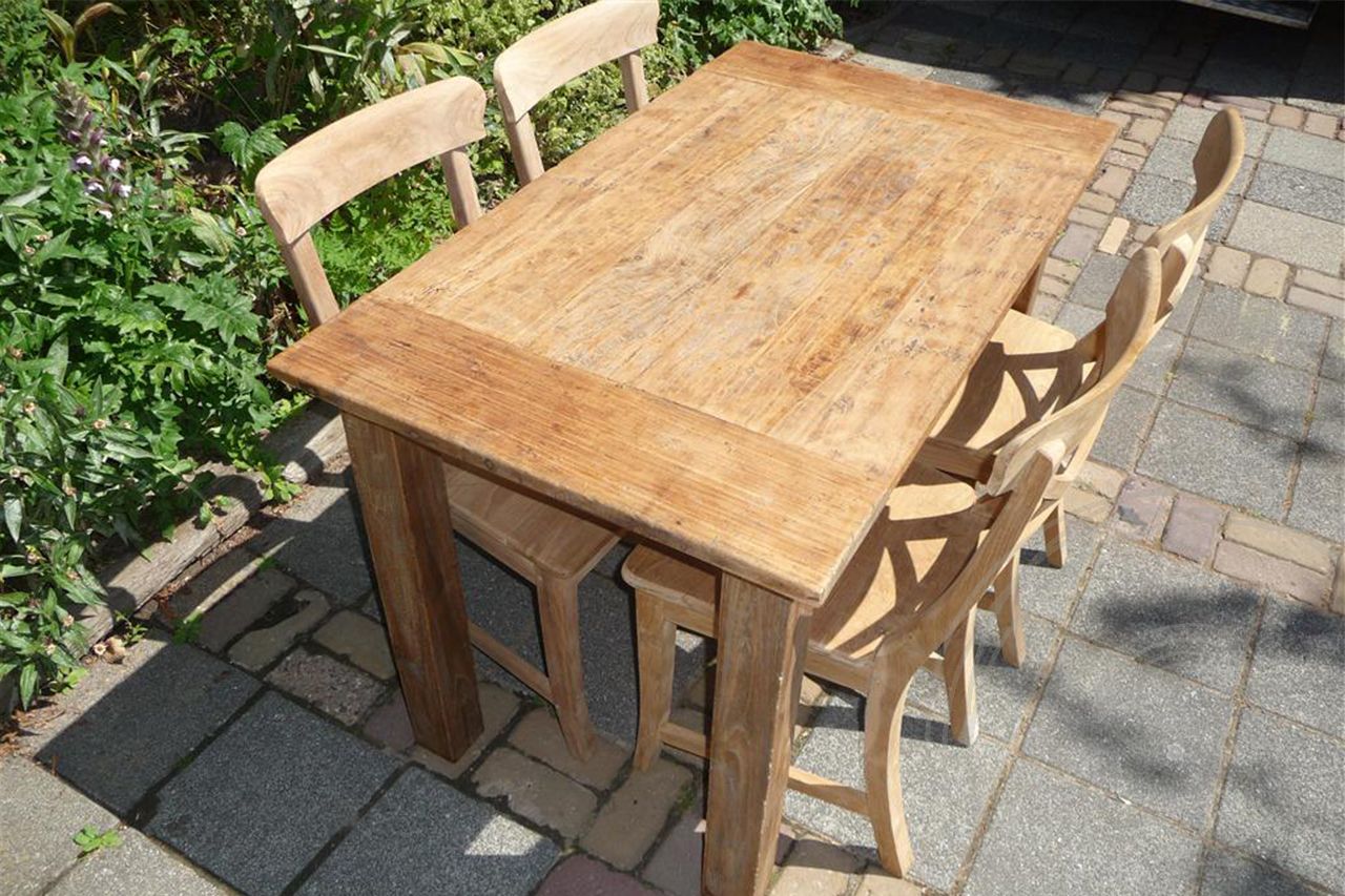 Teak table 120x80 rustic