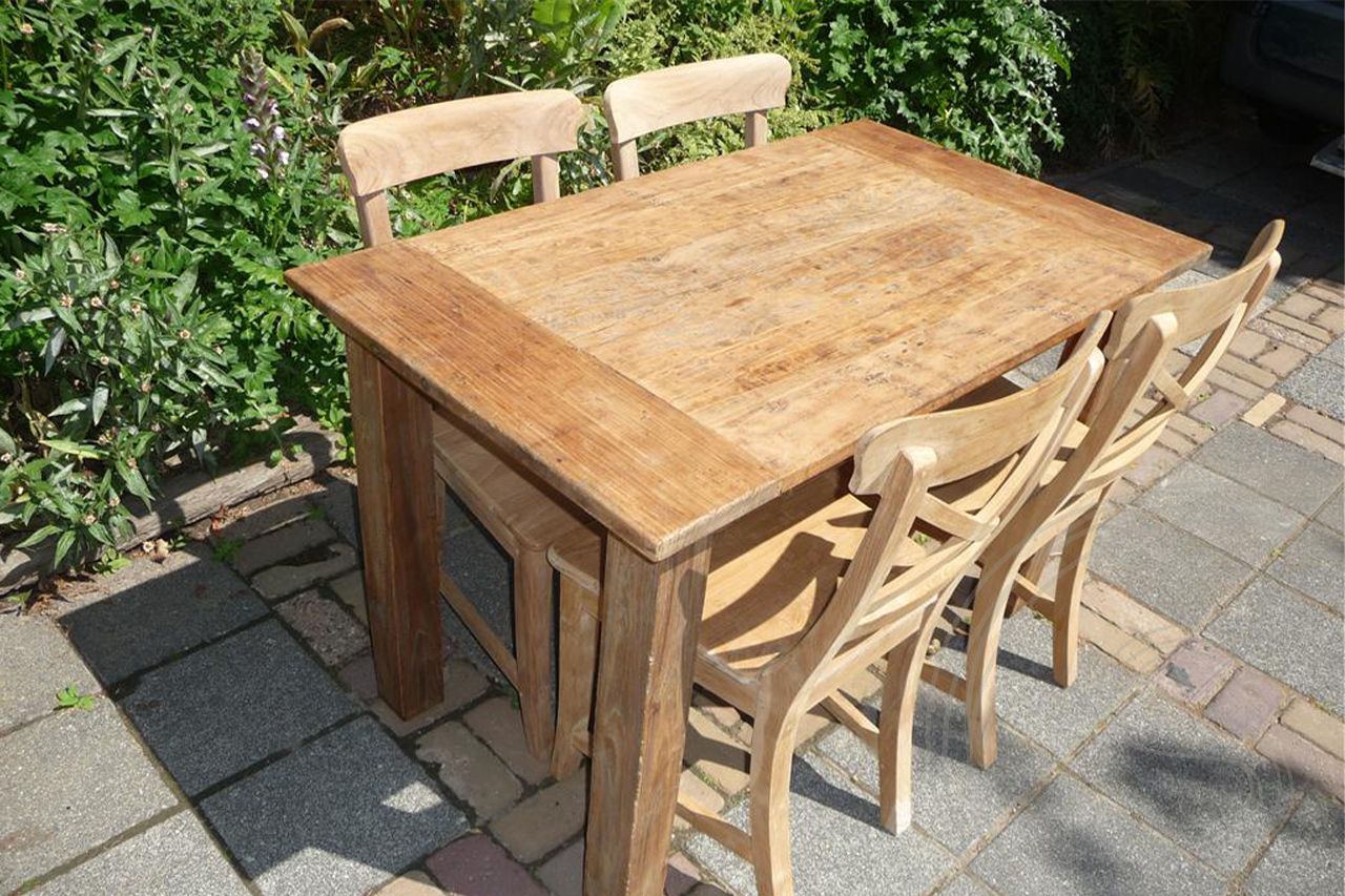 Teak table 120x80 rustic