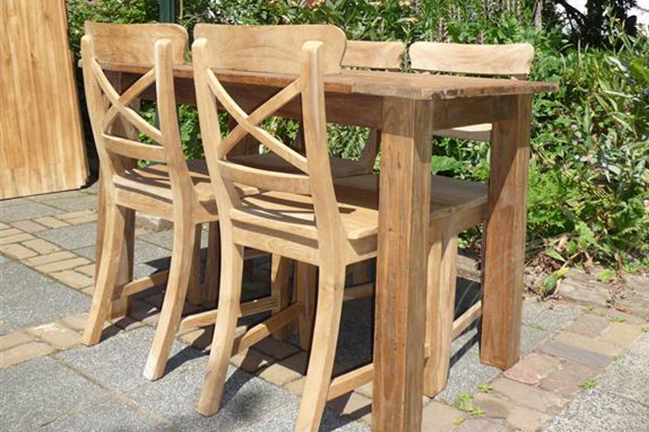 Teak table 120x80 rustic