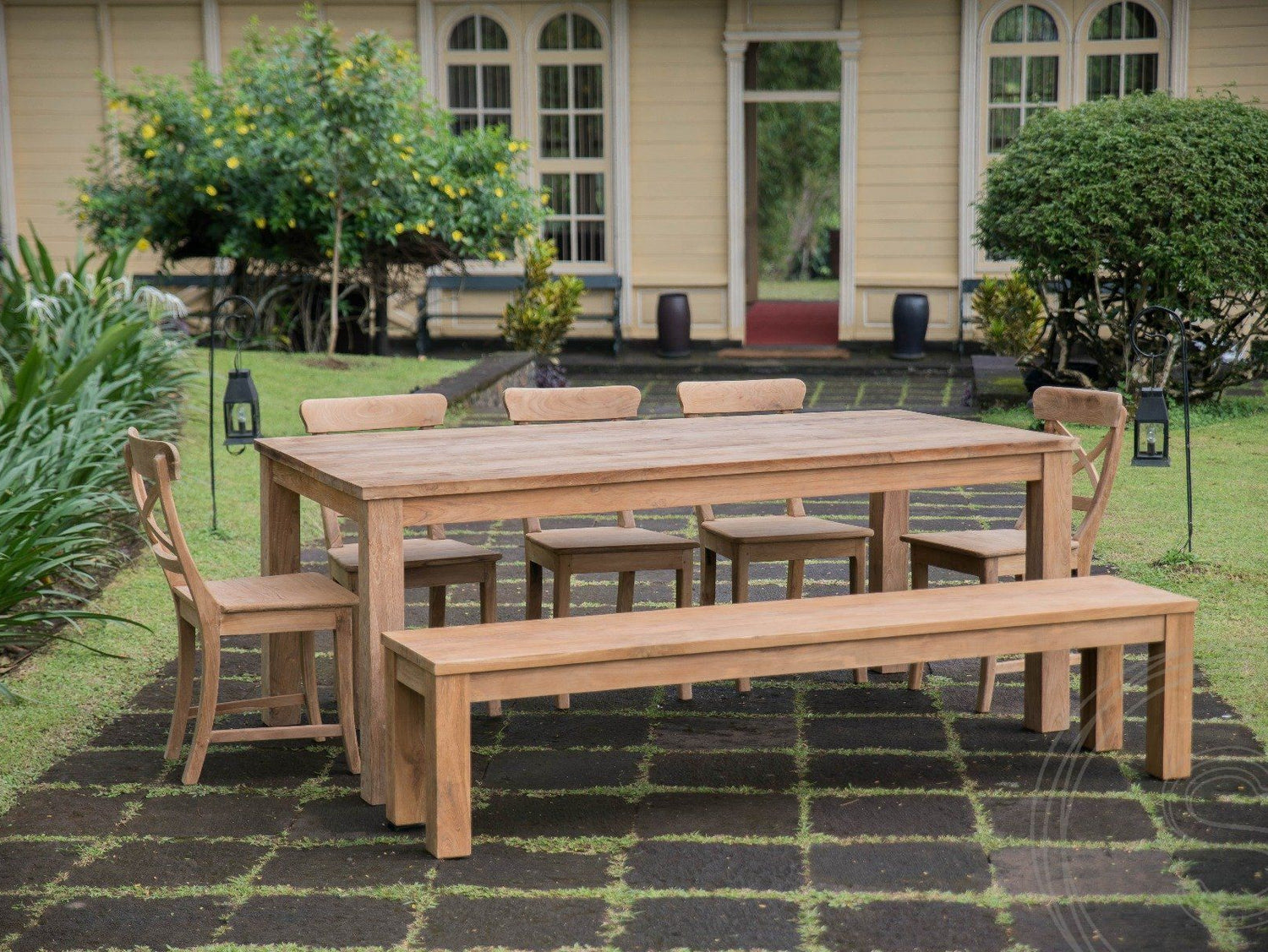 Teak tafel 200 x 90 - Souren Meubels