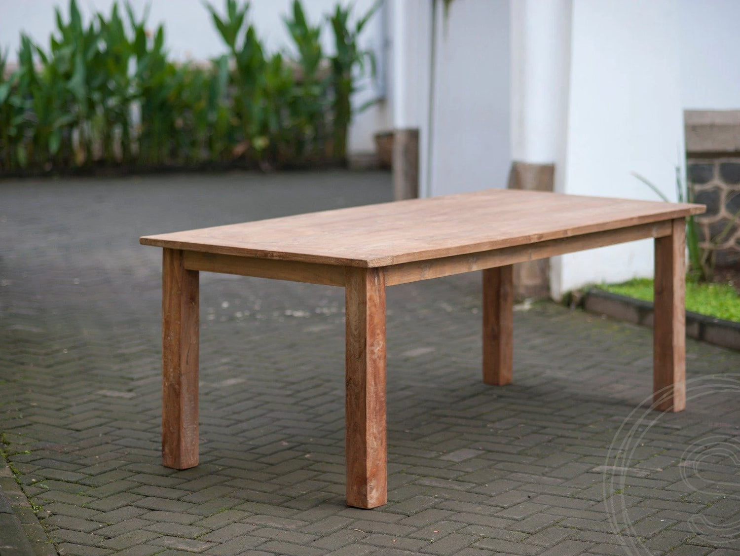 Teak tafel 200 x 90 oud hout - Souren Meubels