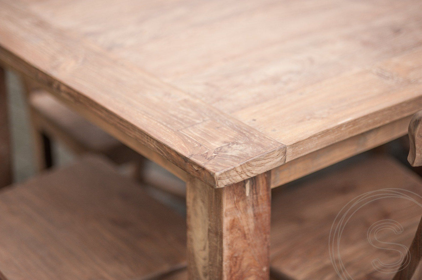 Teak table 260 x 100 rustic
