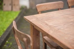 Teak table 260 x 100 rustic