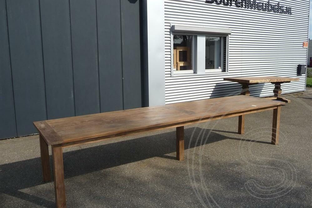 Teak table 400x100 cm rustic