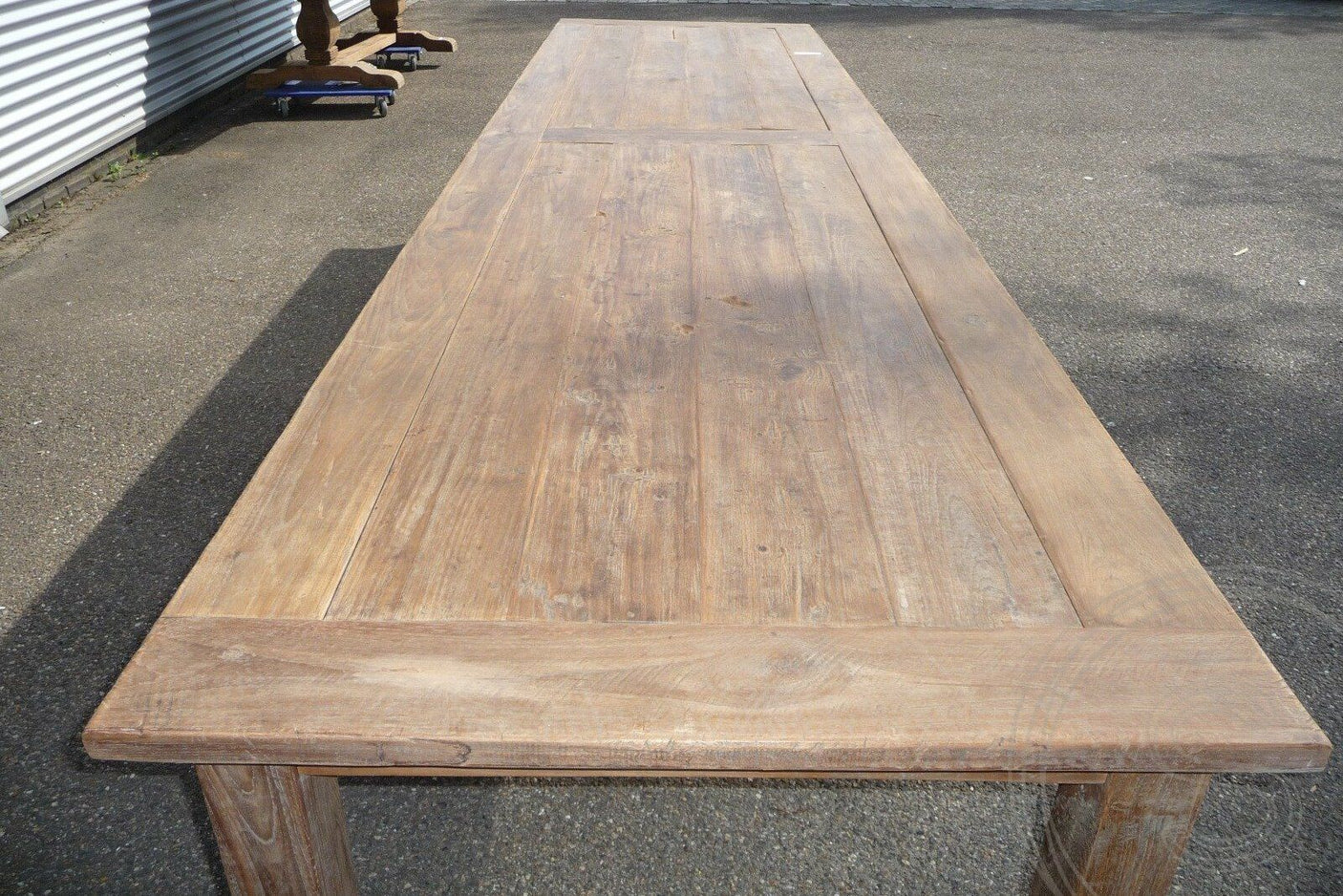 Teak table 400x100 cm rustic