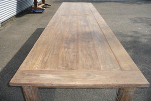Teak table 400x100 cm rustic