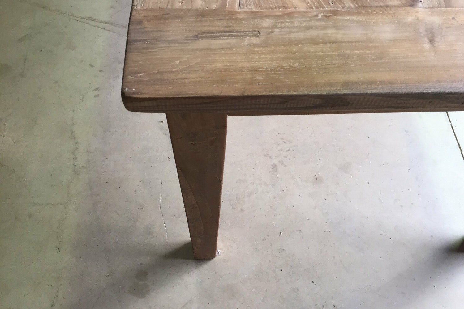 Teak tafel met lades 180x90cm oud hout - Souren Meubels