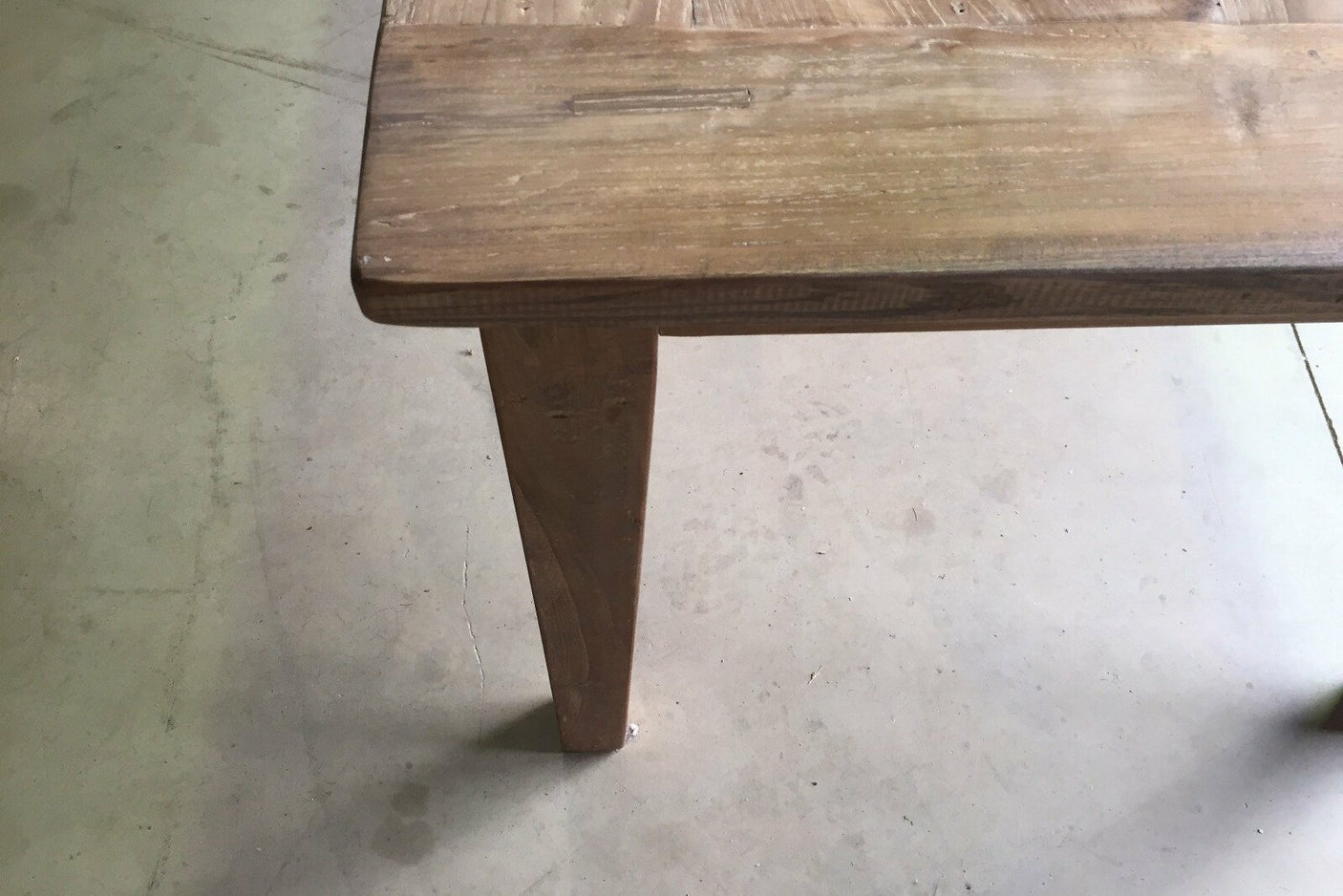 teak tafel met lades 180x90cm oud hout