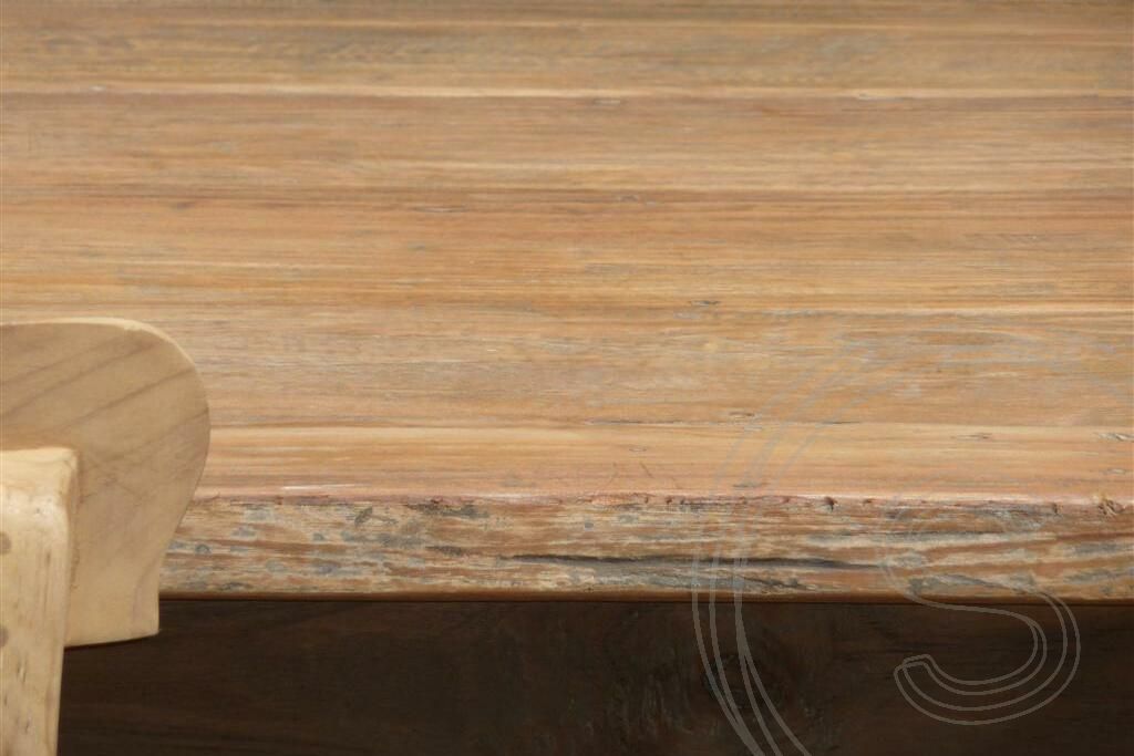 Teak tafel 240 x 100 cm oud hout - Souren Meubels
