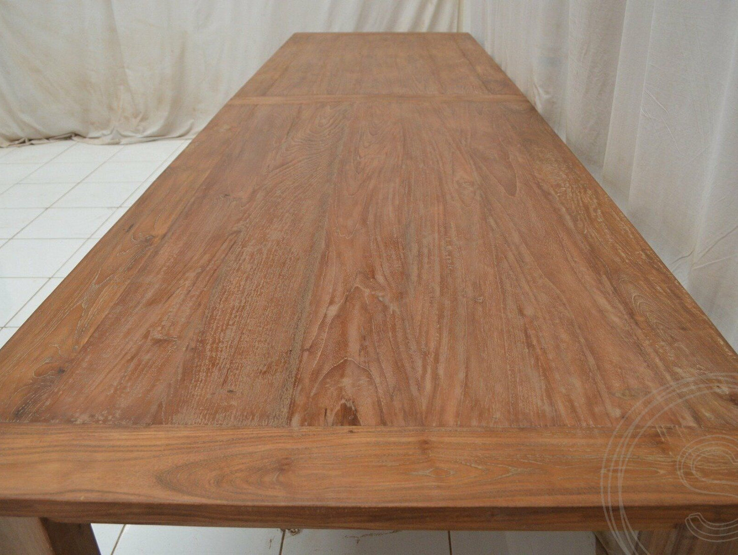 Teak tafel 350 x 100 oud hout - Souren Meubels