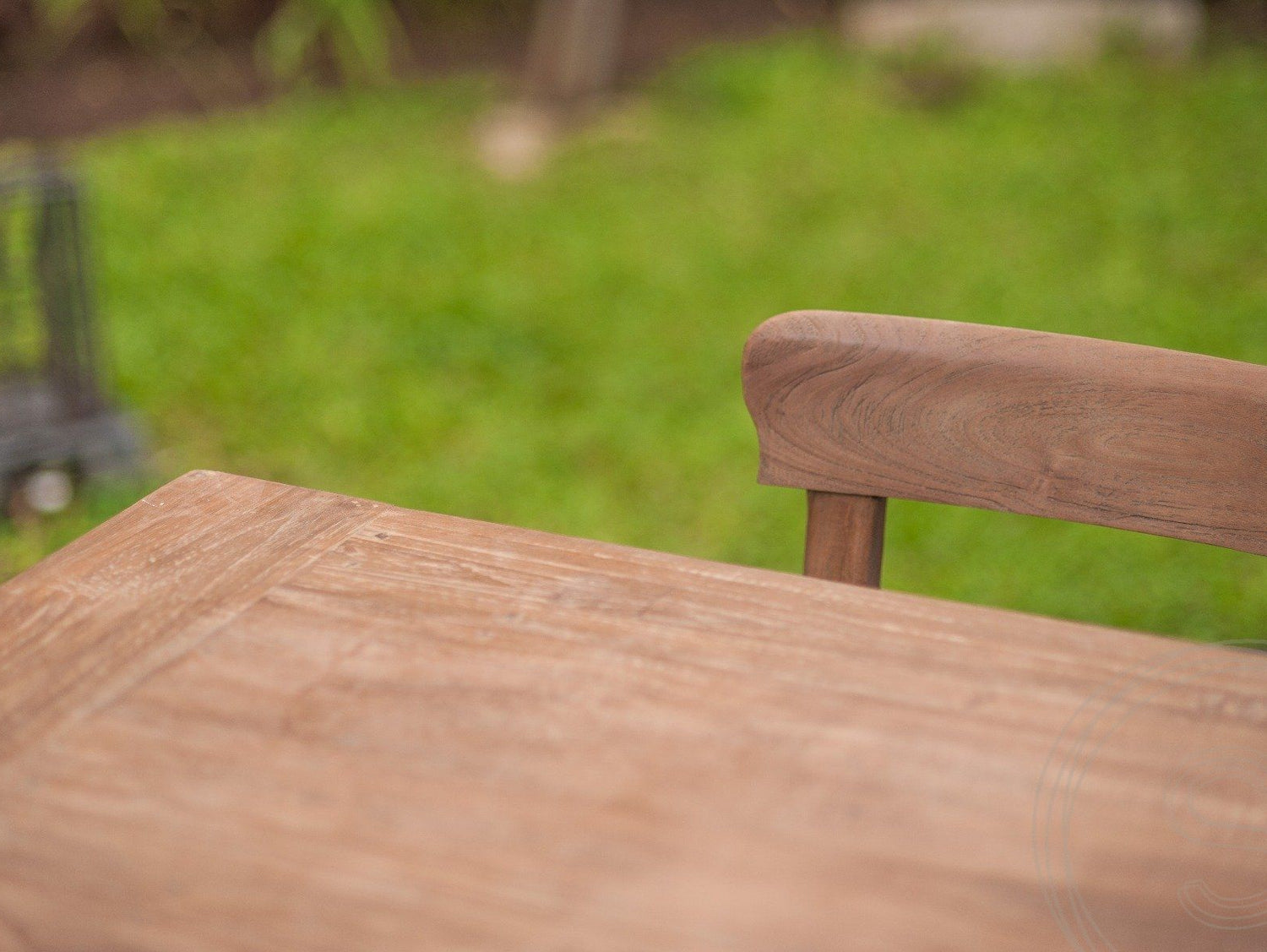 Teak table 80x80 rustic