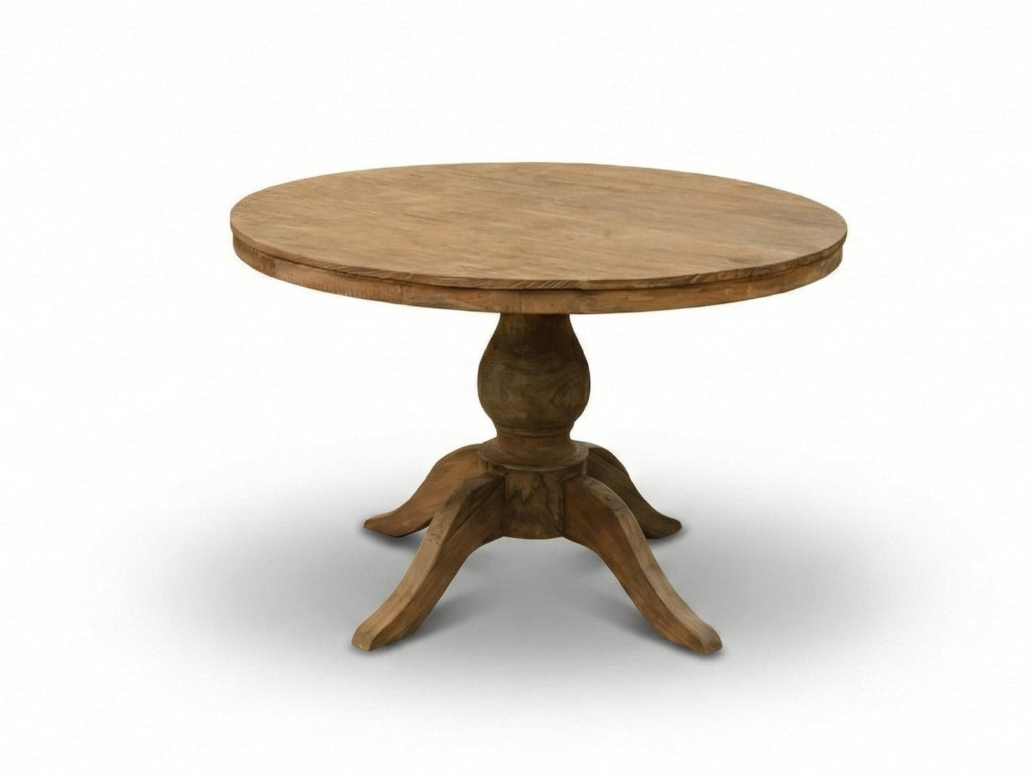 Round Teak Dining Table Anteak – Made from Reclaimed Teak Planks