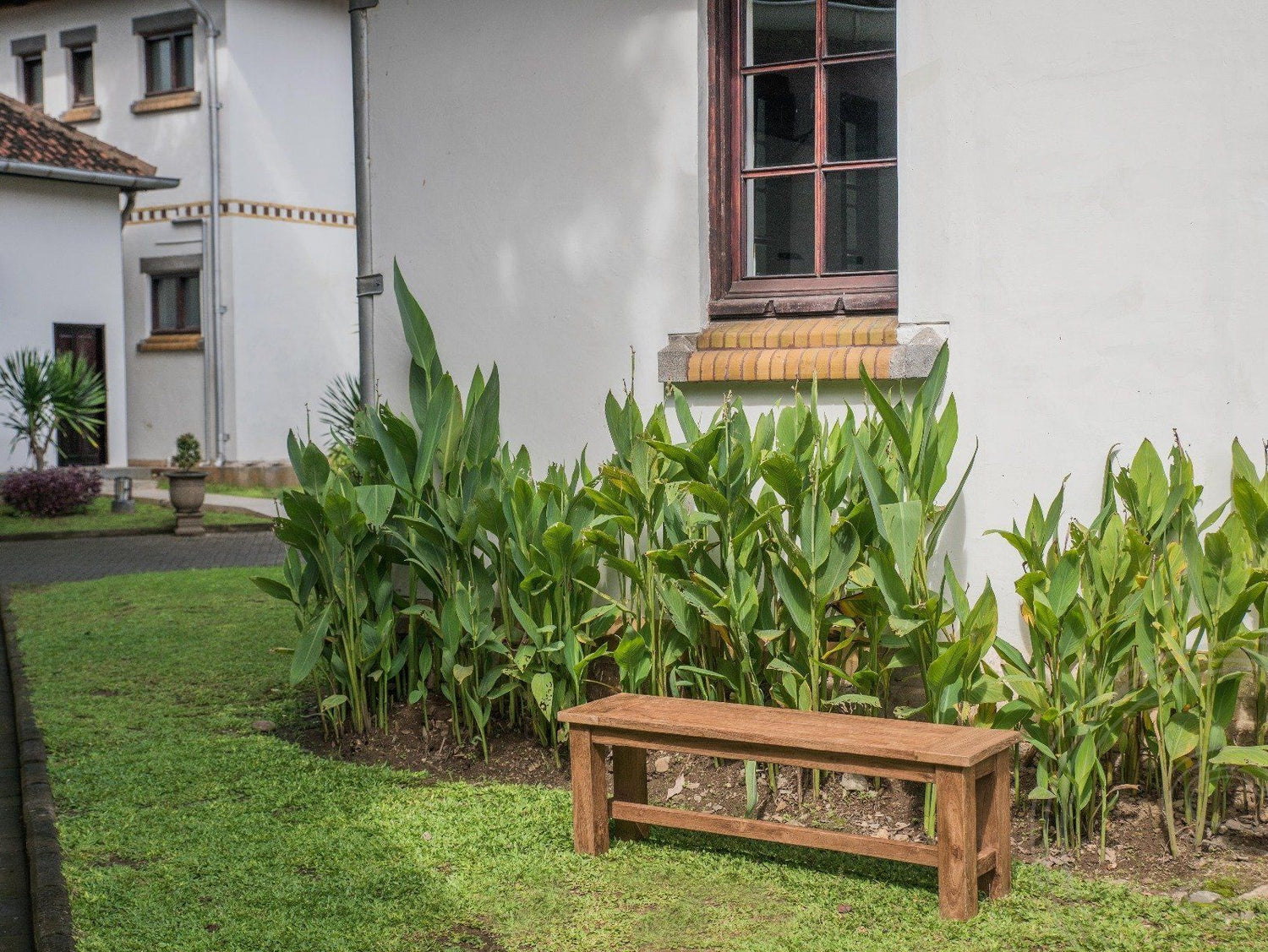 Teak garden bench 140cm