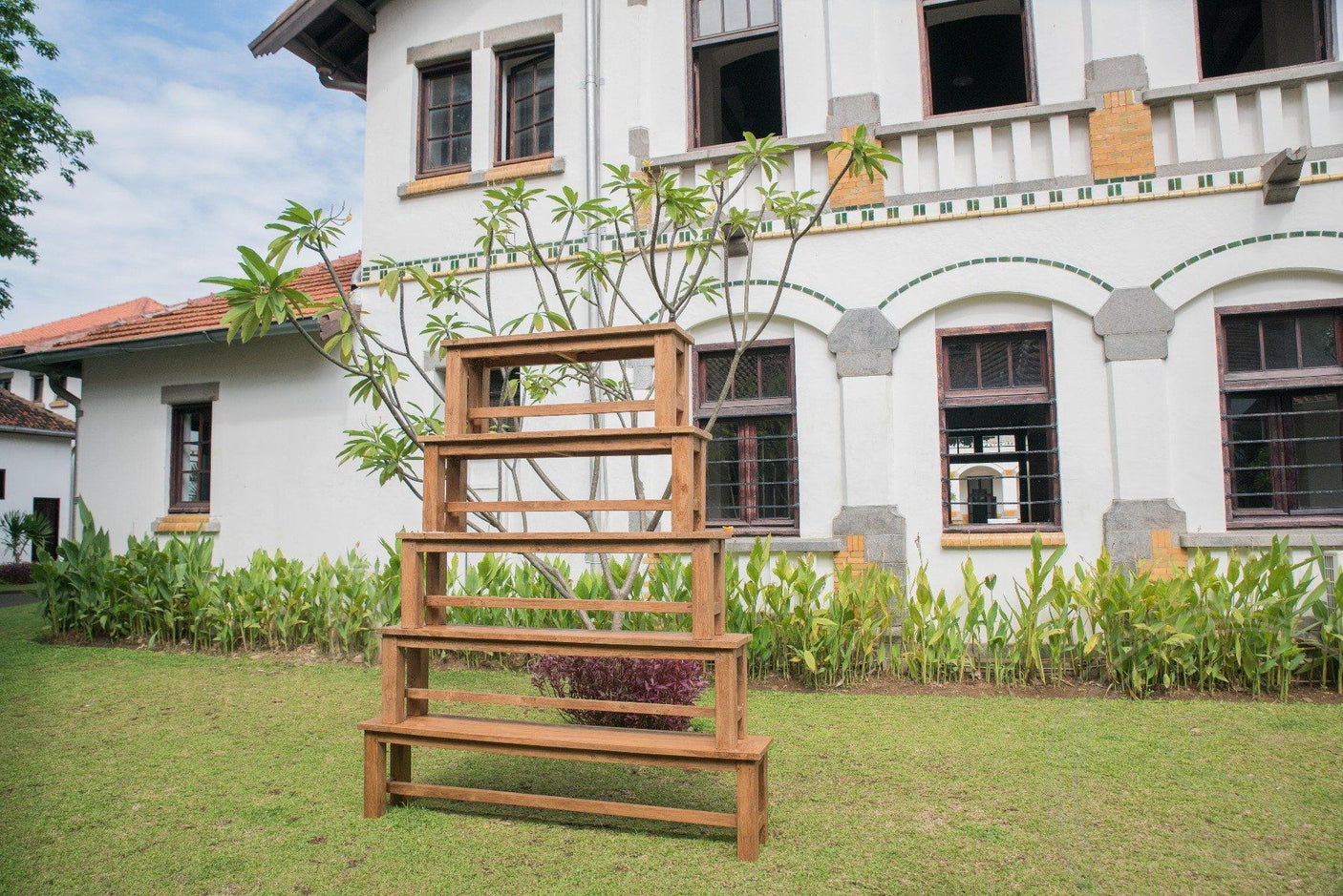 Teak garden bench 140cm
