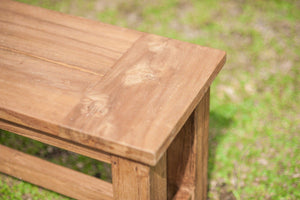 Teak garden bench 140cm