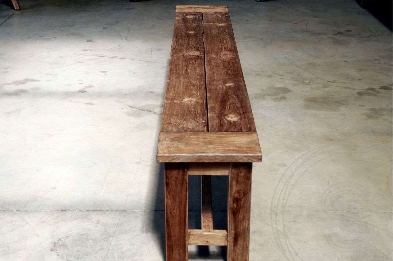 Teak garden bench 260cm