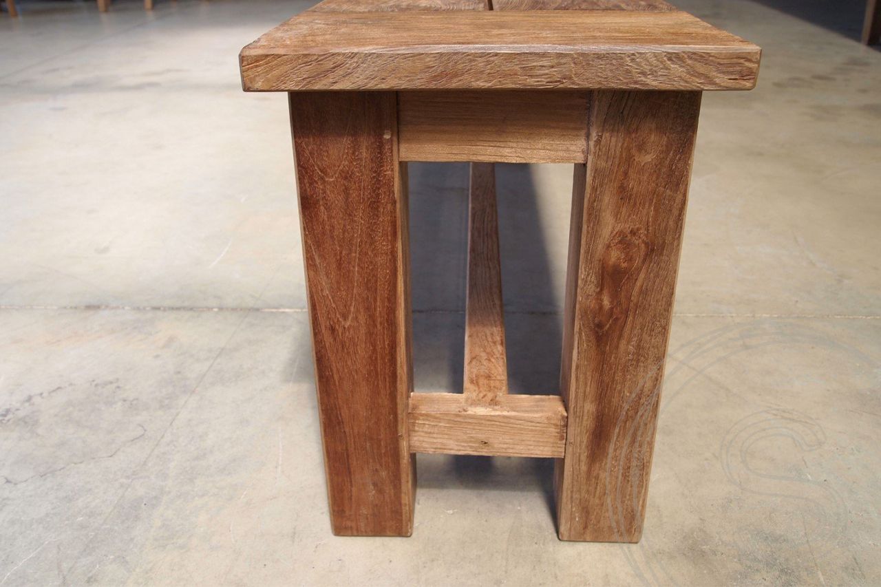 Teak garden bench 260cm