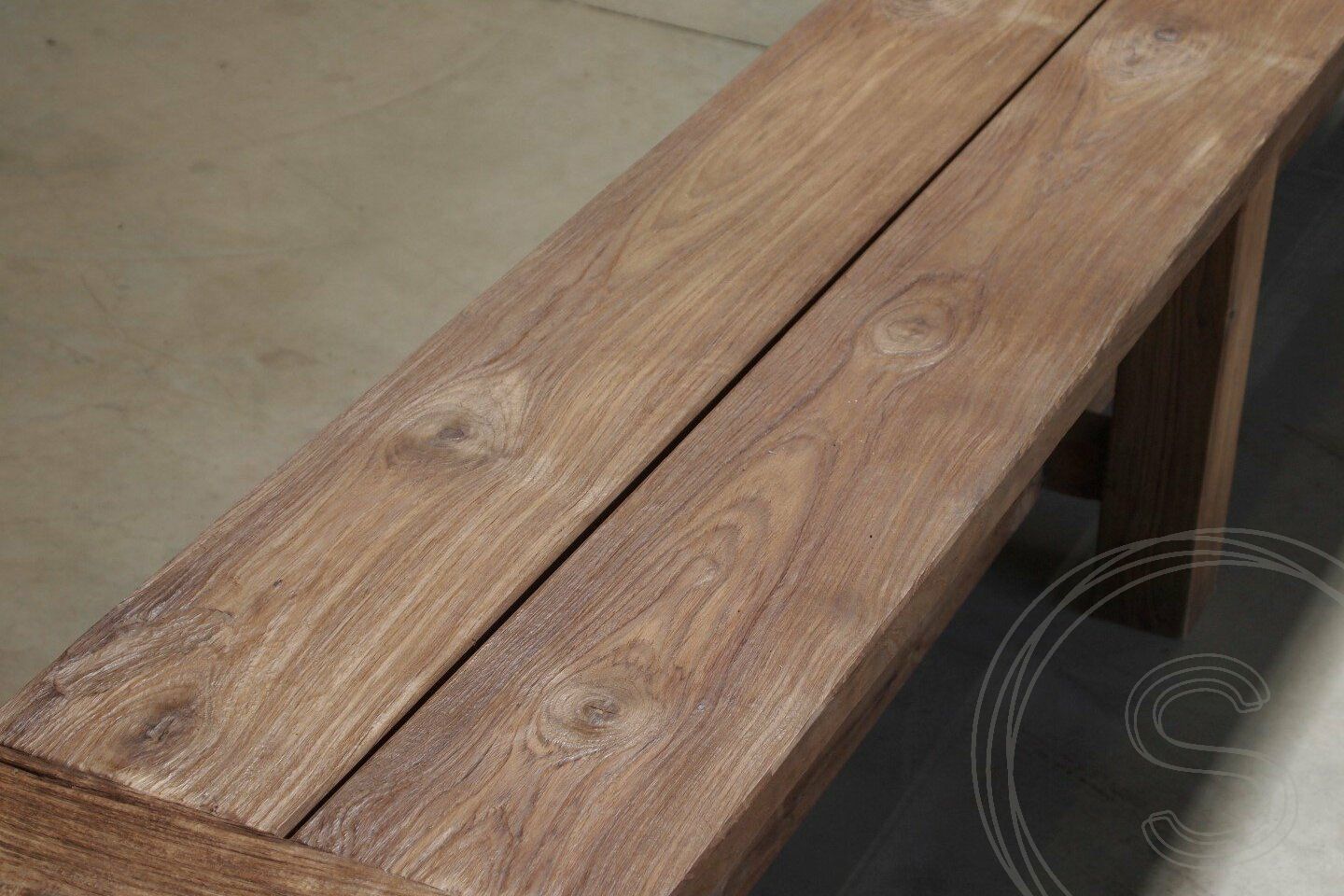 Teak garden bench 260cm