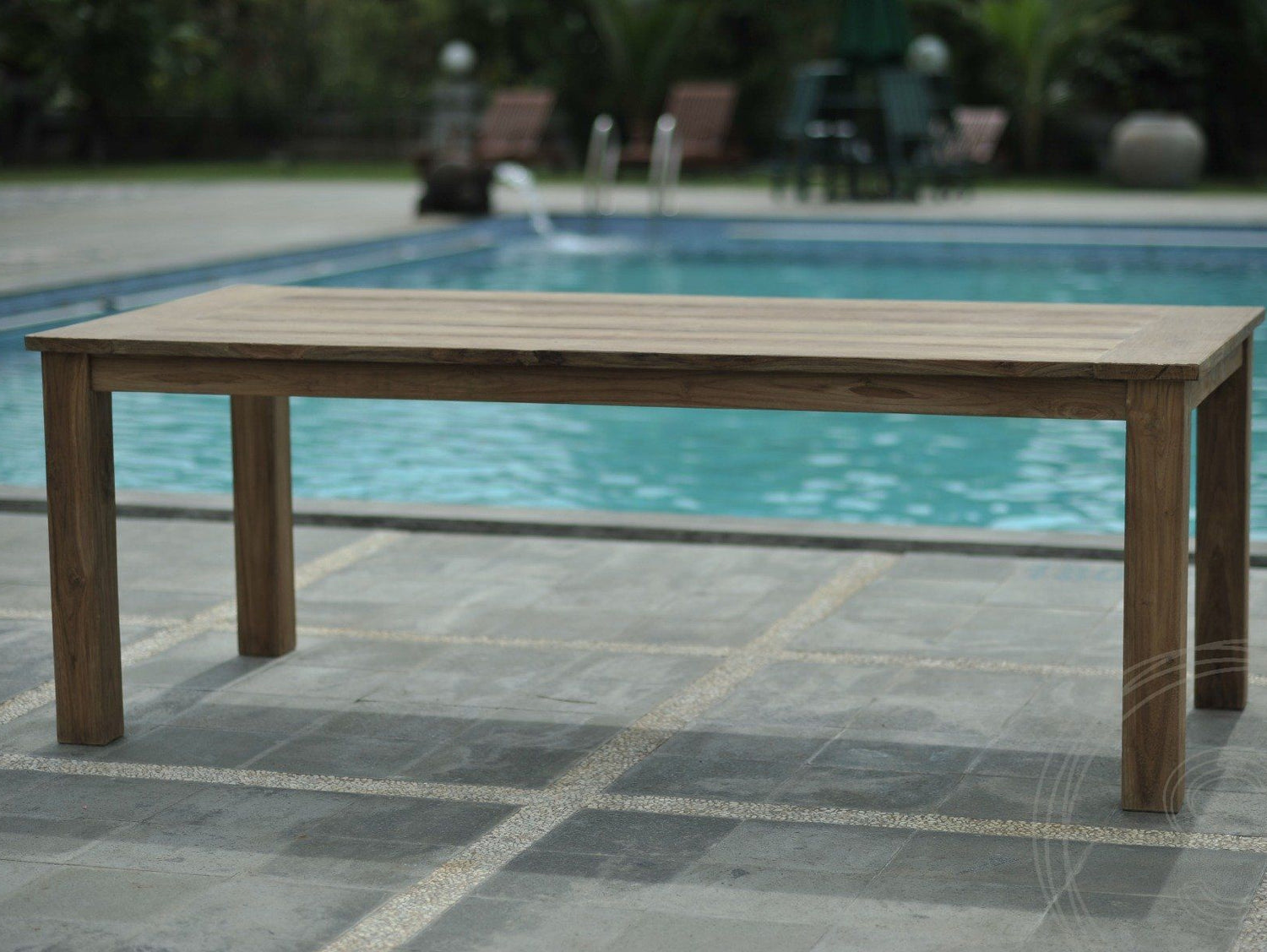 Teak garden table 180x90 cm
