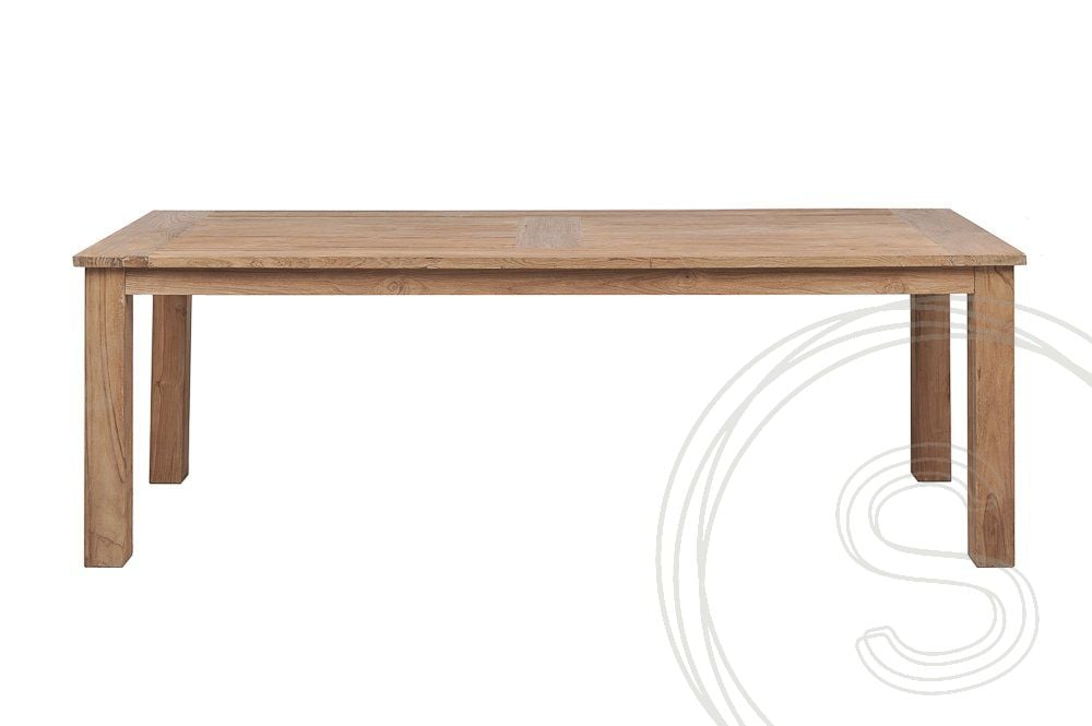 Teak garden table 240x100cm + 8 beaufort chairs