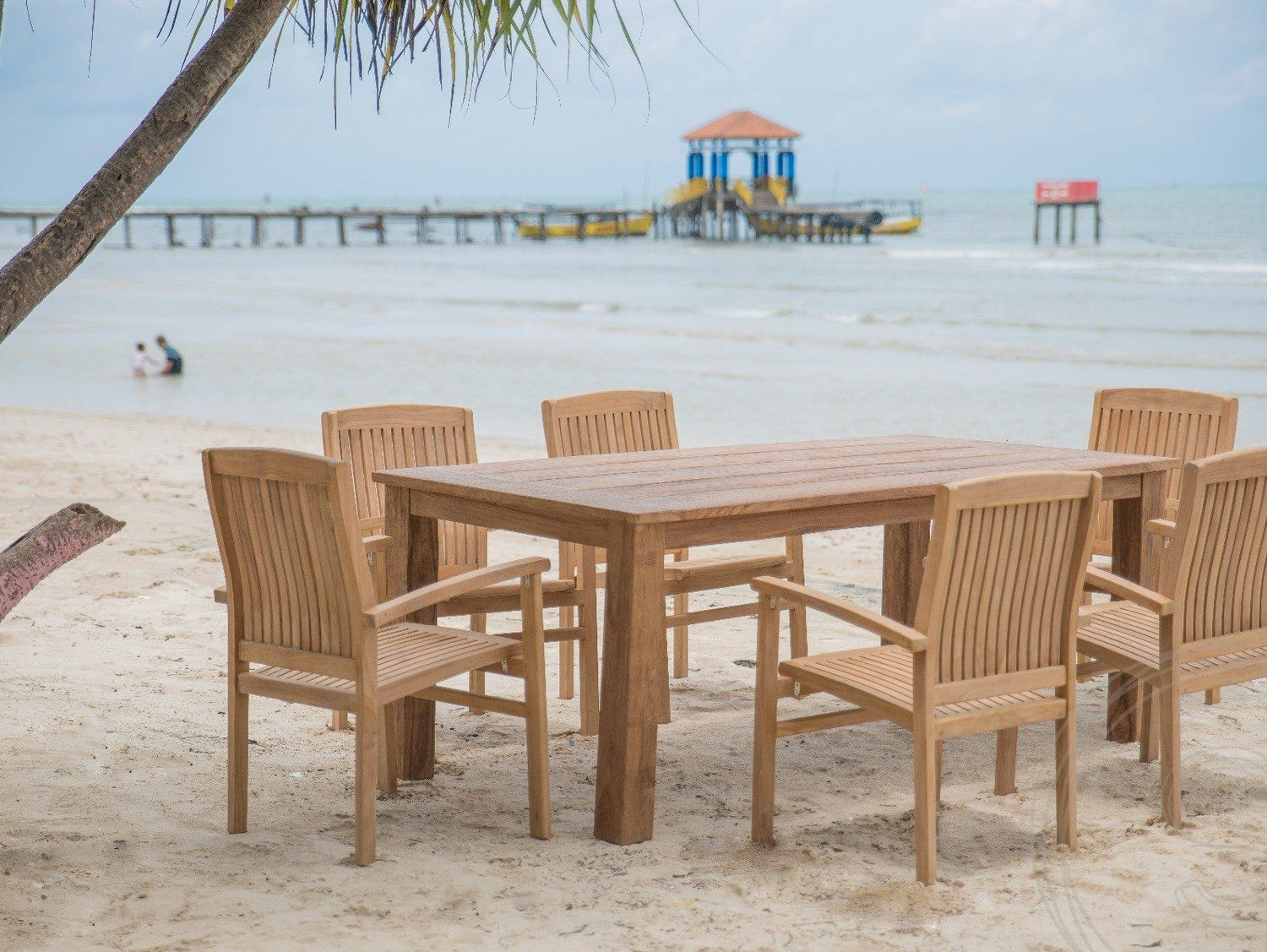 Teak garden table 180x90 cm