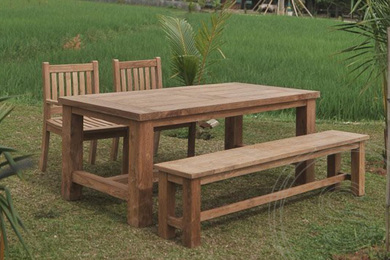 Teak tuintafel 200x100 Mammoet - Souren Meubels