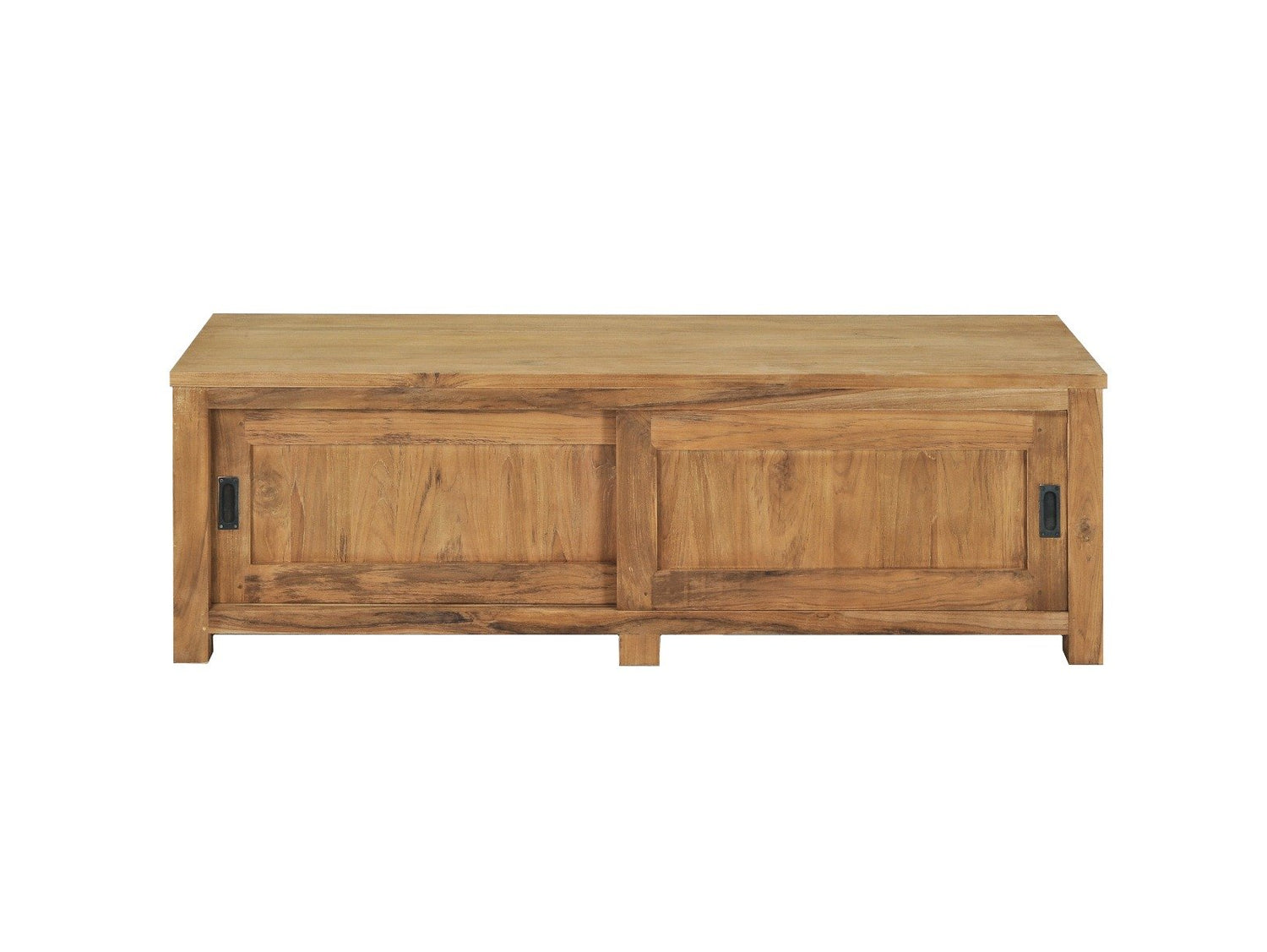 Teak tv - meubel schuifdeuren 180 x 50 x 50 - Souren Meubels