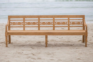 Teak garden bench 240cm FISH